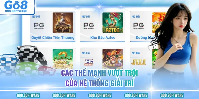 Các thế mạnh vượt trội của hệ thống giải trí